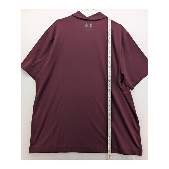 NWT Under Armour Men's UA Matchplay Polo in Dark Maroon size Large - Picture 5 of 5
